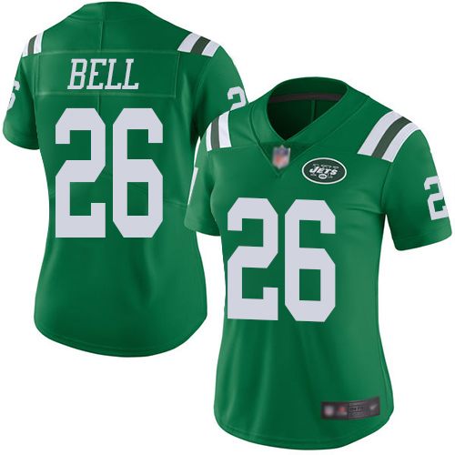 New York Jets Limited Green Women LeVeon Bell Jersey NFL Football #26 Rush Vapor Untouchable